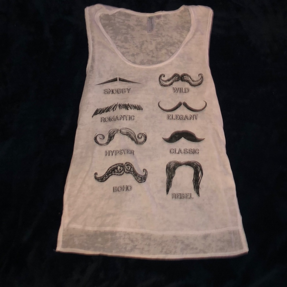 Mustache tank top
